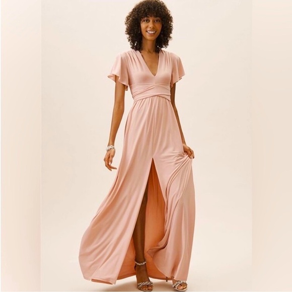 BHLDN Dresses & Skirts - Anthropologie BHLDN Blush Pink Mendoza Maxi Dress NWT Sz 4
